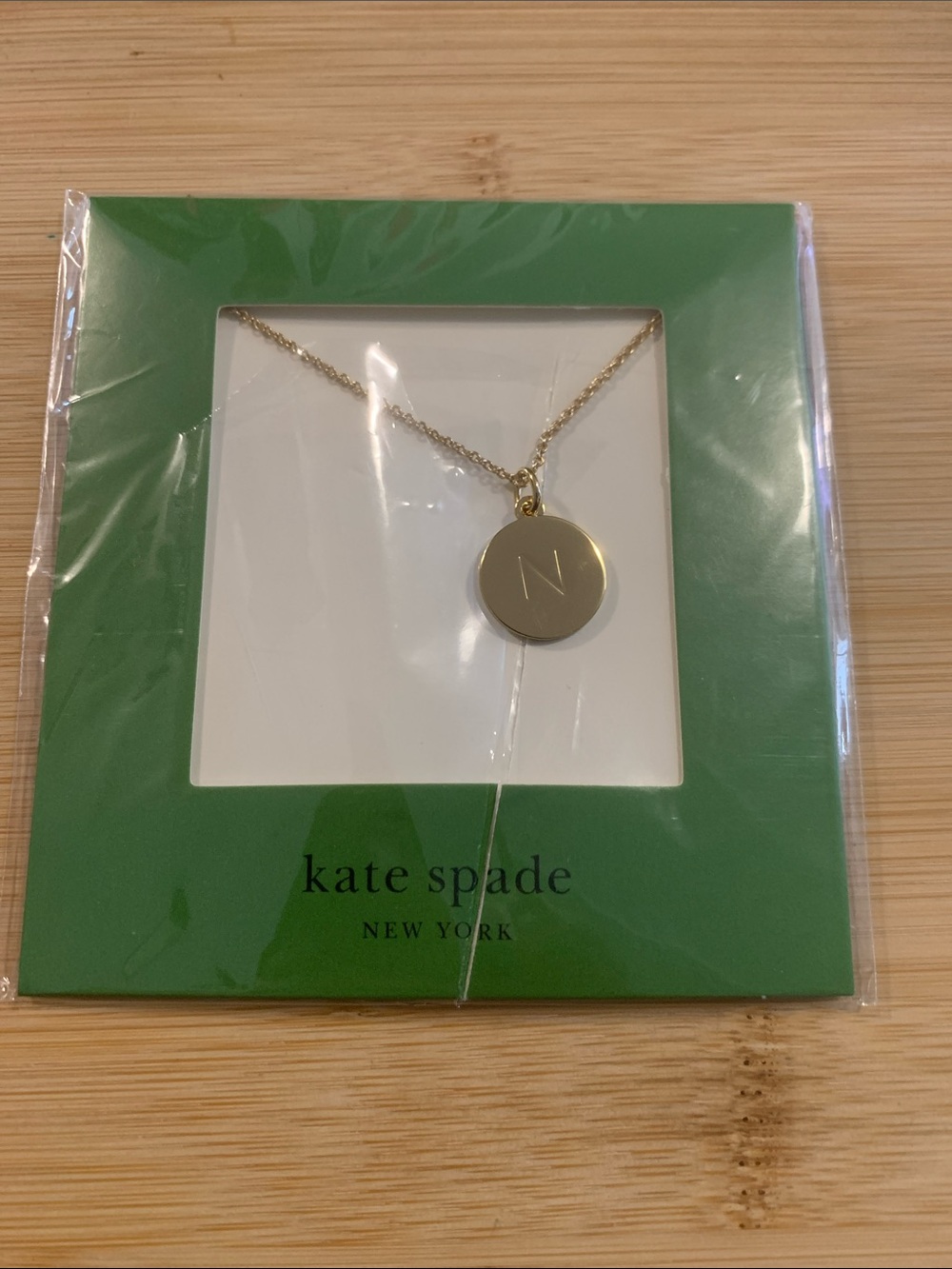 NWT Kate Spade Initial (N) Necklace